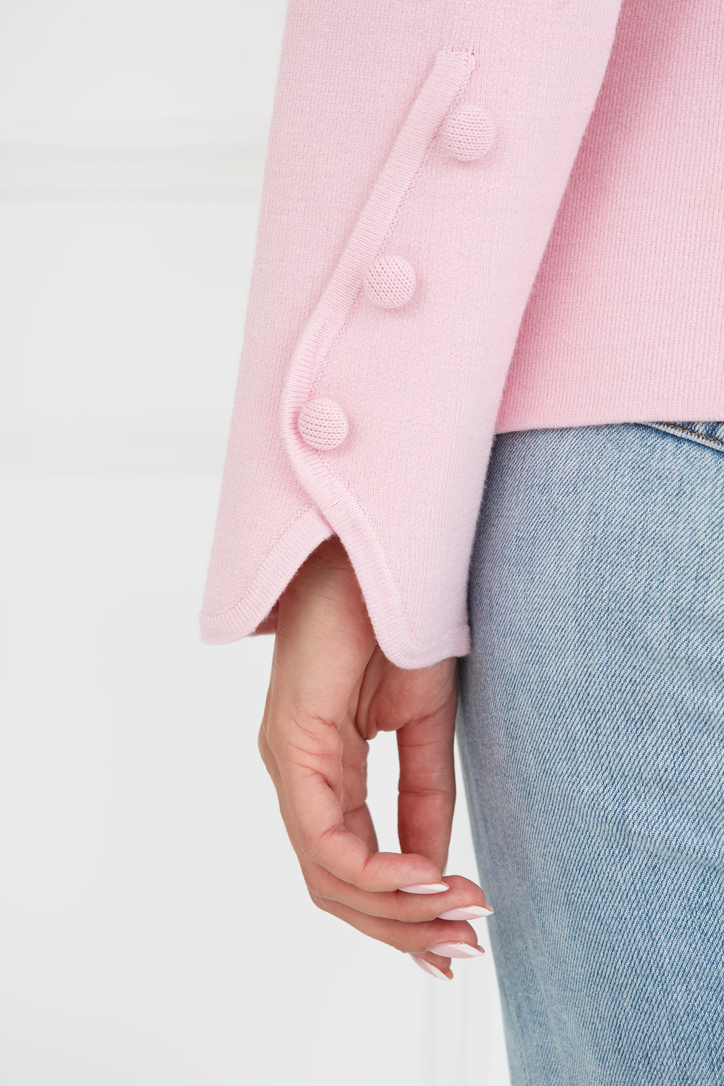 "The Clara" - Wave Cardigan (Pink) - Image 4