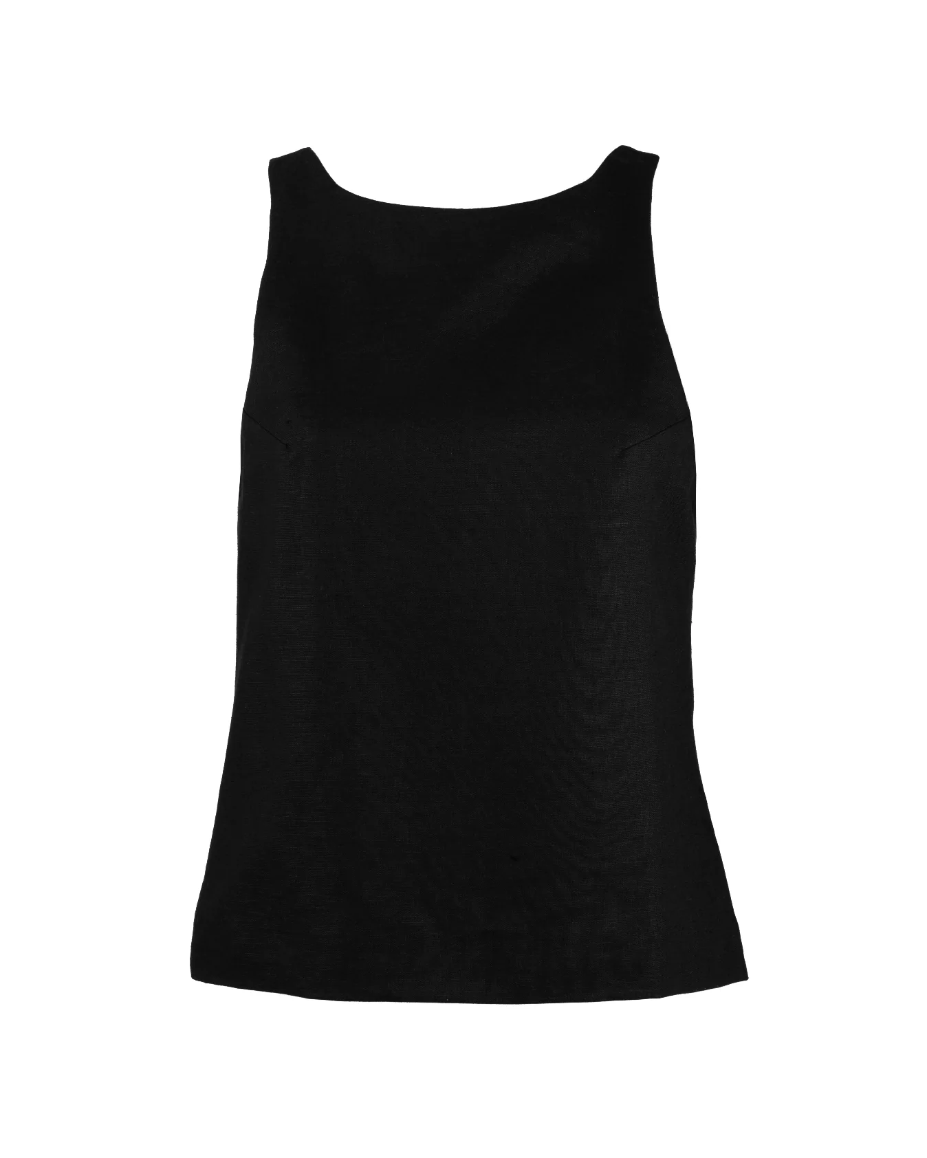"The Victoria" - Linen Bow Top (Black) - Image 8